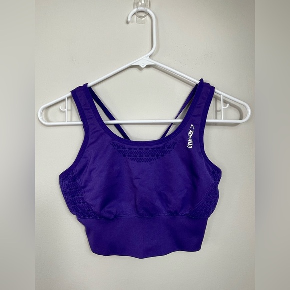 Gymshark Women's Energy Sport Crop Top Size S - Picture 2 of 6